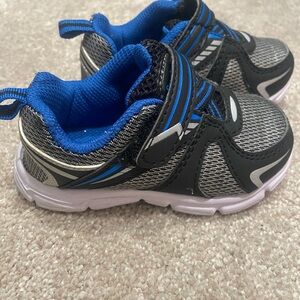 Kids' Black and Blue Athletic Shoes